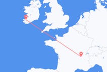 Flights from County Kerry, Ireland to Lyon, France