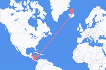 Flyreiser fra David, Chiriquí, Panama til Akureyri, Island