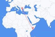 Flights from Mogadishu to Skiathos