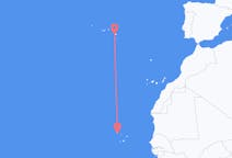 Flyrejser fra São Vicente, Kap Verde til Ponta Delgada, Portugal