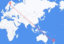 Рейсы из Окленд, Новая Зеландия в Лулео, Швеция