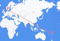 Flyreiser fra Nadi, Fiji til Göteborg, Sverige