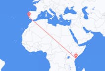 出发地 肯尼亚拉穆目的地 葡萄牙里斯本的航班