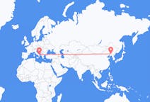 Flug frá Shenyang, Kína til Bari, Ítalíu