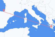 Flyreiser fra Kalamata, Hellas til San Sebastian, Spania