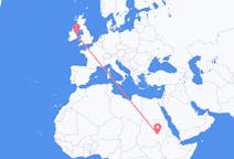 Flyg från Khartoum, Sudan till Dublin, Irland