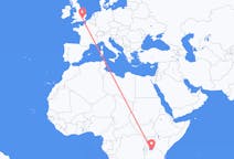 Flyreiser fra Mwanza, Tanzania til London, England