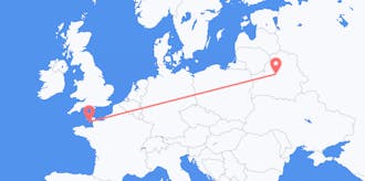 Flights from Belarus to Jersey