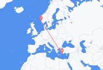 Flyreiser fra Haugesund, Norge til Rhodes, Hellas