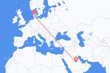 Flights from Riyadh to Billund