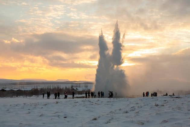 Gouden cirkel en noorderlicht in IJsland