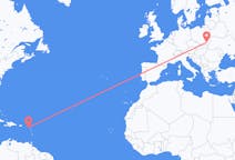 Flyreiser fra Saint Kitts, til Rzeszow