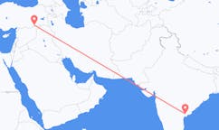 Flights from Vijayawada, India to Mardin, Turkey