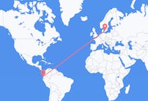 Flights from Manta, Ecuador to Ängelholm, Sweden