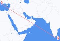 Flyg från Hambantota, Sri Lanka till Rhodes, England, Grekland