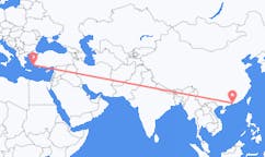 Flyreiser fra Shenzhen, Kina til Kalymnos, Hellas