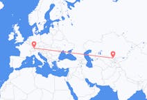 Flights from Shymkent to Friedrichshafen