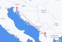 Lennot Ohridista Rijekaan