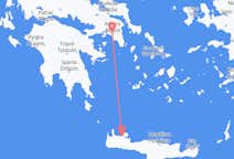 Vluchten van Chania, Griekenland naar Athene, Griekenland