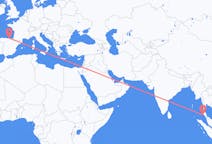 Flyg från Phuket City, Thailand till Santander, Spanien