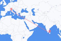 Flyg från Sigiriya till Pisa