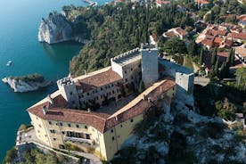 The Giant Cave and Duino Castle from Trieste