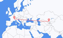 Flyrejser fra Shymkent, Kasakhstan til Chambery, Frankrig