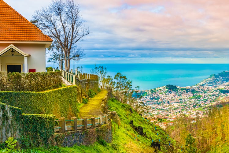 Photo of panoramic view over Funchal, Madeira island, Portugal.