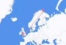 Flights from Kirkenes, Norway to Exeter, the United Kingdom