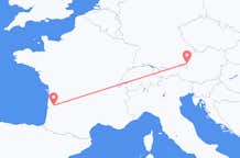 Flyg från Bordeaux till Salzburg