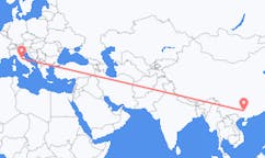 Flyrejser fra Liuzhou, Kina til Perugia, Italien