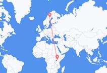 Flights from Kisumu, Kenya to Arvidsjaur, Sweden