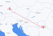 Flyg från München, Tyskland till Belgrad, Serbien