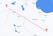 Flyreiser fra Isfahan, Iran til Batman, Tyrkia