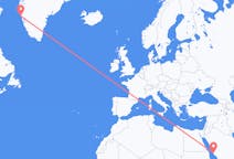 Flyrejser fra Jeddah, Saudi-Arabien til Maniitsoq, Grønland