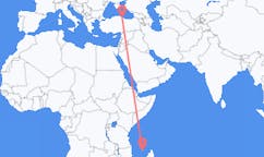 Flyg från Mamoudzou, Frankrike till Samsun, Turkiet