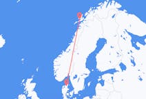 Flights from Stokmarknes, Norway to Aalborg, Denmark