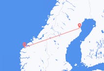 出发地 瑞典出发地 Skelleftea目的地 挪威Ålesund的航班