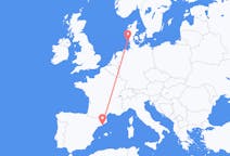 Flyreiser fra Barcelona, Spania til Westerland, Tyskland