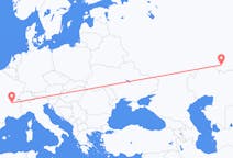Flights from Orenburg, Russia to Lyon, France