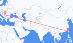 Vluchten van Tainan, Taiwan naar Belgrado, Servië