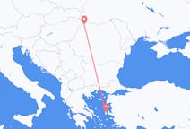 Vols depuis la ville de Satu Mare vers la ville de Chios