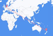 Flyg från Whangarei, Nya Zeeland till Duesseldorf, Tyskland