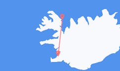 アイスランドのから レイキャヴィーク、アイスランドのへ ジョグルフライト
