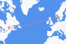 Flyreiser fra Montreal, til Kristiansand