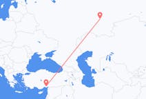 出发地 俄罗斯出发地 烏法目的地 土耳其阿达纳的航班
