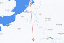 Flyreiser fra Amsterdam, Nederland til Dole, Frankrike