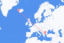 เที่ยวบิน จาก Reykjavík, ไอซ์แลนด์ สู่จังหวัดกาวาลา, กรีซ
