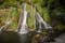 photo of waterfall of Glandieu in Auvergne-Rhone-Alpes, France.