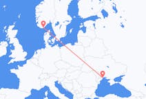 Flyg från Odessa, Ukraina till Kristiansand, Norge